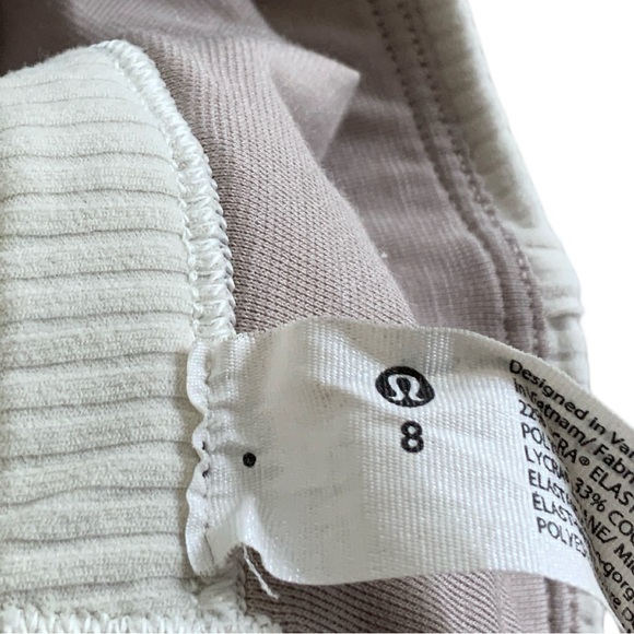 Lululemon Ribbed Nulu High-Neck Yoga Bra Natural Ivory Size 8 - Picture 7 of 7